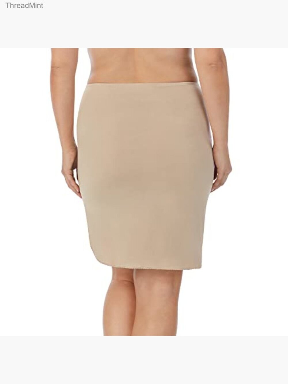 Half Slip Skirt Anti-Cling Knee Length Polyester Spandex Silky Smooth - Picture 3 of 5
